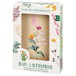 moses. Blatt & Blüte - Blumenpresse, Blatt- und Blütenpresse für DIY- und Trockenblumen-Fans, Pflanzenpresse aus Holz zum Konservieren von Blüten und Blättern