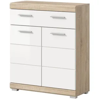 inn.furn Mambo Badkommode 74 x 88 x 31 cm Weiß/Eiche