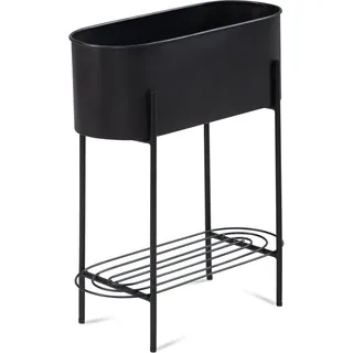 Wohnling Pflanzenständer Metall schwarz rechteckig 51,0 x 65,0 cm