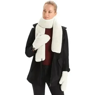ICEBREAKER Unisex Fäustel He/Uni ICL RealFleeceTM Sherpa Mittens, Größe M in Weiß Weiß