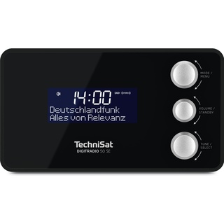 TechniSat DigitRadio 50 SE (UKW, DAB+), Radio, Schwarz