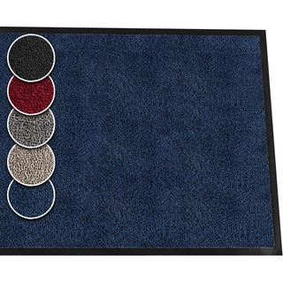 ANRO Fußmatte Schmutzfänger rutschfeste Bodenmatte Teppich waschbar und wasserfest Blau Schmutzfangmatte 40x60cm