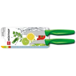 WÜSTHOF Messerset 2-teilig (9313g) sehr scharf, Küchenmesser, rostfrei, Schälmesser, Gemüsemesser, grün