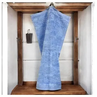 Cawö Gästehandtuch Noblesse Uni 1001 in Mittelblau von Cawö, Velours blau