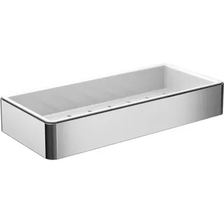 EMCO Loft Schwammkorb mit Kunststoffeinsatz 220 x 36 x 101mm, Chrom/weiss