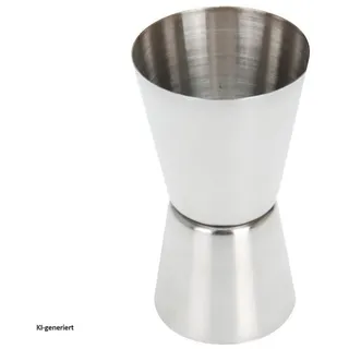 Neuetischkultur Messbecher Cocktailmessbecher 30 ml und 15 ml, Edelstahl, (Stück, 1-St., 1 Messbecher) silberfarben