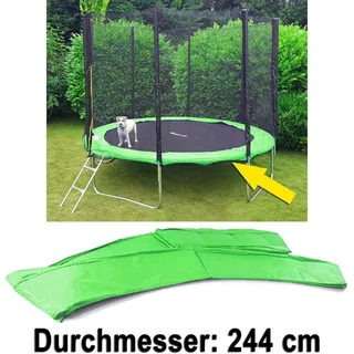 RAMROXX Randabdeckung Trampolin Hellgrün 2,44 m