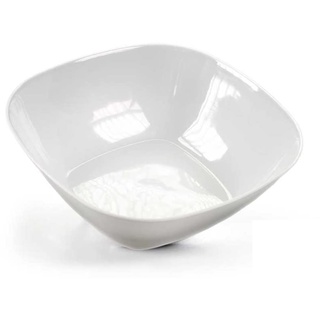 GICOS SRL LAD-598708 quadratische Salatschüssel 100% Melamin weiße Farbe Größe 30 * 30 * 10 cm