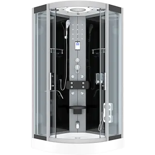 AcquaVapore Dampfdusche Duschkabine Sauna Dusche D58-13T2 90x90 cm ohne 2K Scheiben Versiegelung