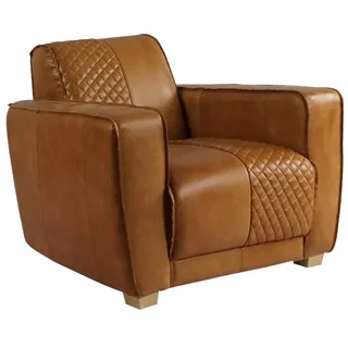 Vintage Line Clubsessel Harrogate Echtleder Hell Leder Loungesessel Cocktailsessel