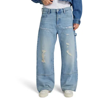G-STAR RAW Damen Bowey 3D Carpenter Loose Jeans, Blau (Sun Faded fogbow Restored D24354-D436-G673), 24W / 30L - 24W / 30L