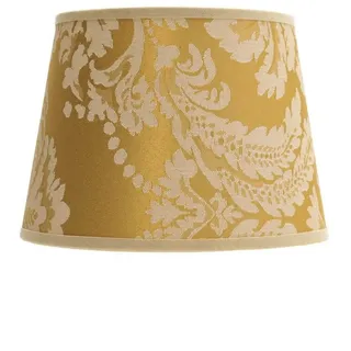 Licht-Erlebnisse Lampenschirm E14 Ø19,5cm konisch gold-braun floral