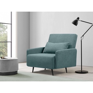 andas Schlafsofa Linnea, Daybed mit aufklappbarer Liegefläche blau