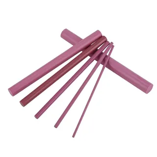 6-Teiliges Messer-Schärfstein-Set, Wetzstein-Set Rubin-Stein-Schärf-Set Zylindrischer Schleifstein-Schärfer Messer-Polier-Schleifwerkzeug 3000 Körnung Rubin Zum Schärfen Von Meißel, Messer