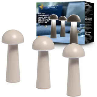 NORTHPOINT Tischleuchte Beige 3 St.
