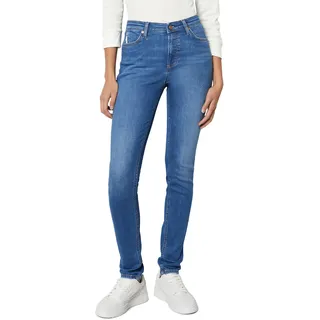 Skinny-fit-Jeans MARC O'POLO DENIM "aus stretchigem Bio-Baumwoll-Mix" Gr. 30 32, Länge 32, blau Damen Jeans Röhrenjeans