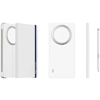 TCL Magnetische Flip Cover und Elektromagnetischer Stift NXTPAPER 60 Ultra, Schutzhülle, Papier-Textur Schreiben, Ultra-Low Latency, Druckempfindlich, Weiß