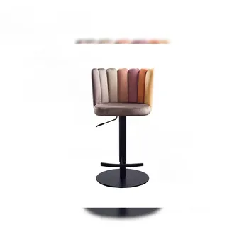 KAWOLA Barhocker JADA höhenverstellbar drehbar 1er Set Velvet Braun