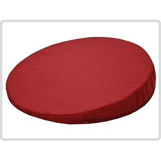 Keilkissen, RUND Ø 36 cm, 100 % Baumwollbezug! - Farbe: rot - Kissen Sitzkissen Sitzkeilkissen Sitzkissen Sitzkeil *Top-Qualität zum Top-Preis*