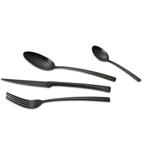 Echtwerk Besteck Set AVELINO 16tlg - schwarz matt