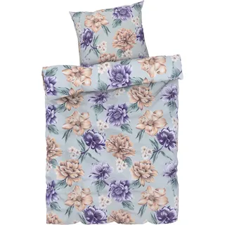LIVARNO HOME Mikrofaser-Satin-Bettwäsche, 155 x 220 cm (Bunt)