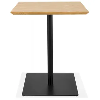 Esstisch Quadratisch Holz Metall  Küchentisch Naturholz mit Metallgestell  Designertisch SUMO für Esszimmer  Moderner Stil  Kadima Design