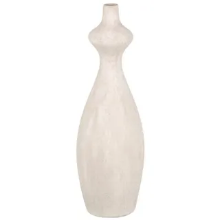 Bigbuy Dekovase Vase Creme aus Keramik Moderne 13 x 13 x 60 cm beige