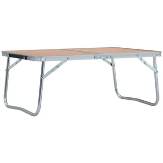vidaXL Campingtisch Klappbar Braun