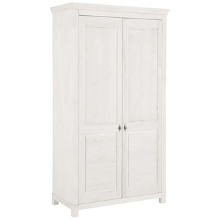 Kleiderschrank HOME AFFAIRE "Rauna" Schränke Gr. B/H/T: 113 cm x 195 cm x 60 cm, weiß Kleiderschrank Drehtürenschrank Kleiderschränke aus massiver Kiefer