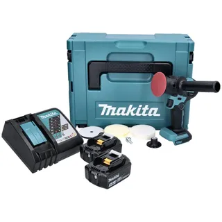 Makita DPV 300 RFJ Akku Schleifer Polierer 18 V + 2x Akku 3 Ah + Lader + Makpac