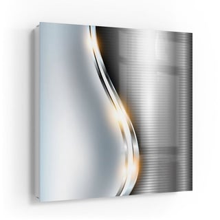 DEQORI Schlüsselkasten 'Elegantes Vektordesign', Glas Schlüsselbox modern magnetisch beschreibbar weiß