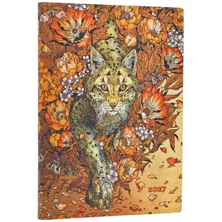 Paperblanks 12-Monatskalender Aufsteigender Luchs Midi Horizontal 2027