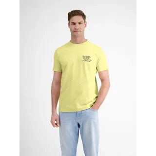 LERROS T-Shirt Herren T-Shirt in weicher Jerseyqualität gelb S (52)