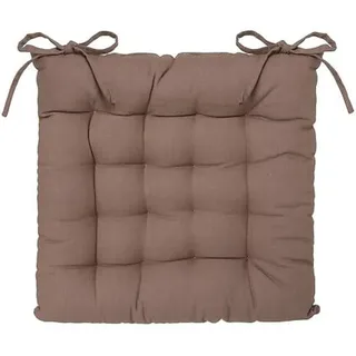 Sitzkissen 38 x 38 cm taupe