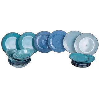 Villa D'Este Home Tivoli Baita Acqua Tafelservice 18-tlg. Blau