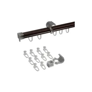 U-Storelauf-Schiene für Gardinenstangen bronze