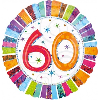 Folienballon 60. Geburtstag `Radinat Birthday`