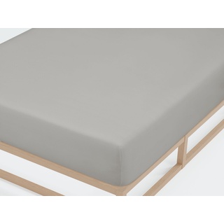 Spannbettlaken Castell Jersey-Stretch-Spannbetttuch 0077127, Castell - Markenbettwäsche grau 180-200 cm x 200 cm