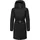 Warmer Parka mit Gürtel und gefütterter Kapuze Black XL XL