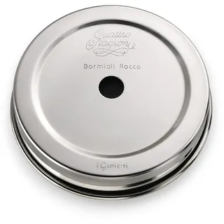 Bormioli Rocco Einmachglas Bormioli Rocco Quattro Stagioni – Gläser & Edelstahlaufsätze, Edelstahl, (1-tlg), Ideal für Sommerdrinks, Smoothies & Cocktails – mit Trinköffnung silberfarben Ø 7 cm