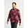 PAW ERA 100 PRINT Halbreißverschluss-Sweatjacke Herren rot/merlot 3XL