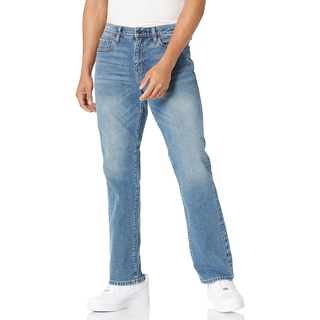 Amazon Essentials Herren Bootcut-Jeans mit gerader Passform, Helle Waschung, 33W / 29L