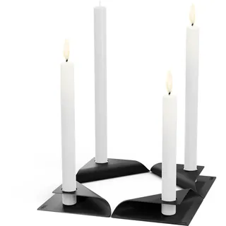 höfats Kerzenständer-Set Square Candle schwarz