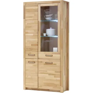 MCA living Vitrine Fenja 98 x 40 x 203 cm Braun