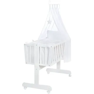 roba Wiege weiß inkl. Komplettset Fox & Bunny