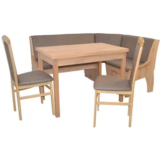 moebel-direkt-online möbel direkt online 4tlg. Eckbankgruppe 125x165 cm Schenkelmaß