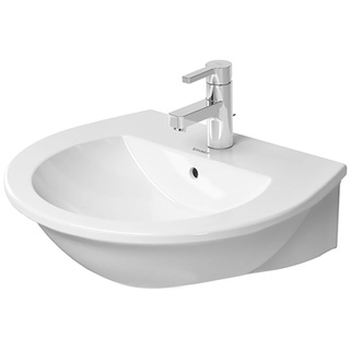 Duravit Handwaschbecken Darling New 55 cm Weiß mit Überlauf 1 Hahnloch
