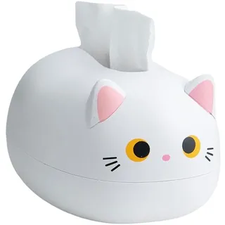 Uozonit Katze Taschentuchbox Kosmetiktücherbox, Aufbewahrungsbox Für Servietten, Taschentuchspender Tücherbox, Taschentuchbox, Serviettenbox Für Home Office Auto Dekoration 22×16×13cm