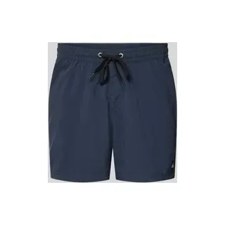 Regular Fit Badehose mit Logo-Patch Modell 'Everyday', Marine, XXL