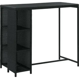 vidaXL Gartenbar Set 5-tlg. Schwarz